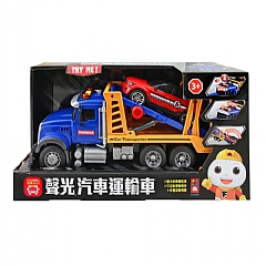 風車-擬真聲光汽車運輸車-FOOD超人1