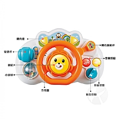 方向盤 嬰幼兒聲光音樂玩具學習駕駛遊戲盤366-033(影片必看)4