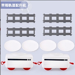 迴轉壽司軌道火車迴轉壽司軌道火車 含壽司完整配件 高鐵壽司機 639-1玩具軌道電動火車3
