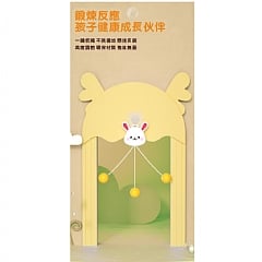 互動式乒乓球訓練器｜自動回彈掛門式桌球練習組｜兒童室內反應訓練玩具(影片必看)3