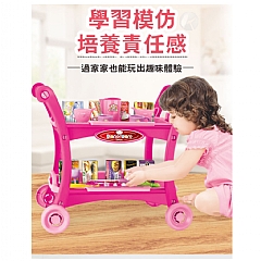 餐車家家仿真廚房餐具組男孩女孩生日禮物小推車玩具(影片必看)3