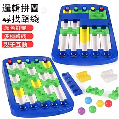 路線解謎大作戰 兒童邏輯迷宮拼圖 滾珠路線 IQ-12(影片必看)5
