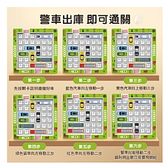 移車出庫 華容道思維訓練幼兒園玩具賽車突圍解題闖關玩具16車435個挑戰題-停車場迷宮(影片必看)2