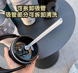 304不鏽鋼30OZ大容量冰霸吸管雙保溫保冰杯 水壺4