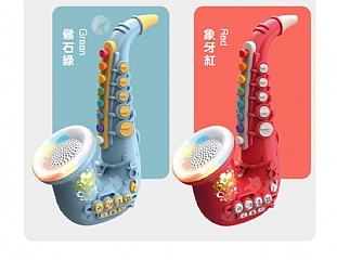 兒童早期教育益智吹奏模擬樂器6805E電動薩克斯風音樂玩具(影片必看)2