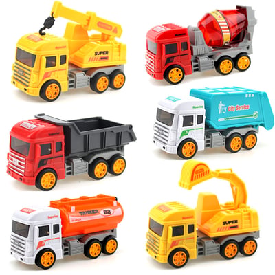 6件套 城市工程車6件套 699-5 慣性車889-8b1