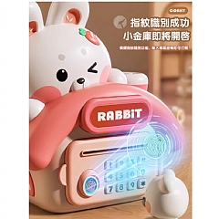 存錢筒小兔房子存錢筒 3820背包儲蓄罐-手提禮盒(影片必看)8