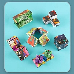 無限魔方立體3D變形積木益智幾何思維訓練器兒童(影片必看)6