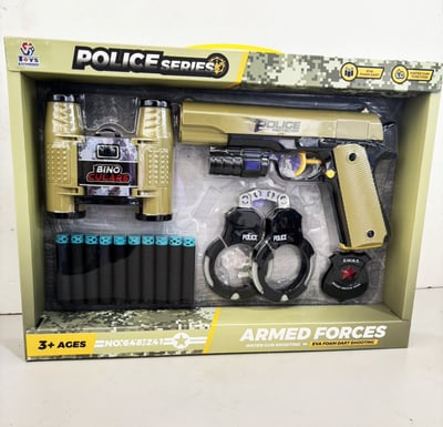D-648-241高級警察組 軟彈槍 手銬 望遠鏡3