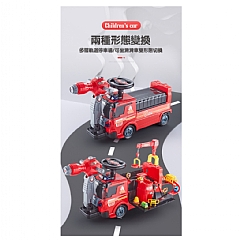 大承重消防車玩具車小男孩可坐人滑行消防車-可噴水/2種形態/多功能ZH921(影片必看)4