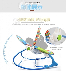 寶寶電動 多元功能搖椅音樂震動搖籃床68110 (影片必看)3