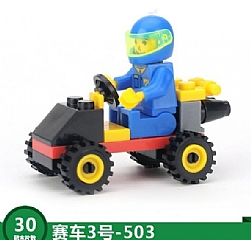 交通工具 小顆粒積木 504相容樂高 迷你裝積木帶人仔兒童益智力顆粒4