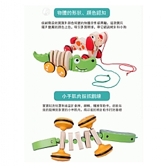 早教學步期全腦發展鱷魚 拖拉車 手拉繩(影片必看)6