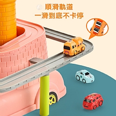 兒童汽車闖關大冒險 城堡A333-330F 盤道滑行益智交通玩具小火車寶寶3-5歲5