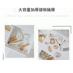 北歐風原木公主梳妝台典藏 角色扮演套裝組盒化妝台(影片必看)4