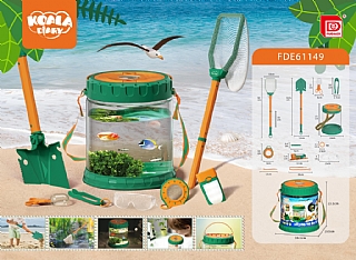無尾熊日記趕海套裝沙灘玩沙工具FDE61149兒童海邊挖沙玩具海牡蠣螃蟹夾裝備(影片必看)1