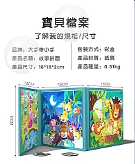 啟蒙成長1-9歲 進階式早教磁性拼圖智力開發益智拼板(影片必看)8