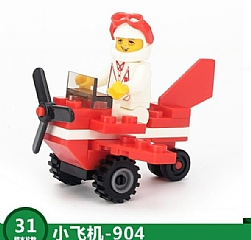 交通工具 小顆粒積木 504相容樂高 迷你裝積木帶人仔兒童益智力顆粒5