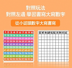 幼兒園兒童益智數字訓練早期教育玩磁性百數板1-100數學教具書頁磁性百板(影片必看)3