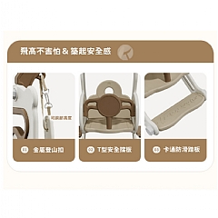 歐風 室內兒童家用小型鞦韆 搖籃玩具塑膠寶寶盪鞦韆(影片必看)8