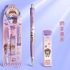 可愛小兔0.5 自動鉛筆 搖搖自動鉛筆 只要揺一搖筆芯就會出來!2