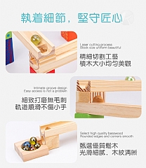 A-維感滾珠積木 滾珠軌道積木3-6歲木質拼裝搭建彈珠滾（52片）6