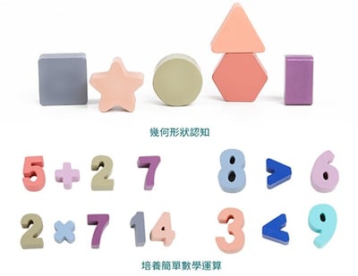 A02-蒙氏蒙特梭利 數字形狀三合一 幼兒早教教具4
