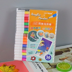 小紅書 不掉色塗鴉丙烯馬克筆 環保水彩筆 36色(影片必看)1
