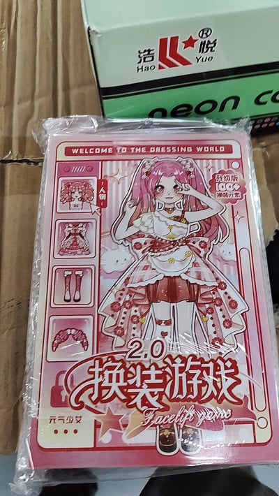 元氣少女換裝貼紙本｜粉色公主造型 DIY換裝遊戲貼紙｜兒童創意手作玩具2