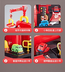 大承重消防車玩具車小男孩可坐人滑行消防車(高級彩盒包裝)2種形態/多功能ZH9147