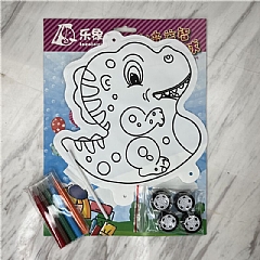 【現 貨】可愛著色DIY手繪氣球塗鴉畫填色配水彩筆車車(不挑色)(影片必看)7