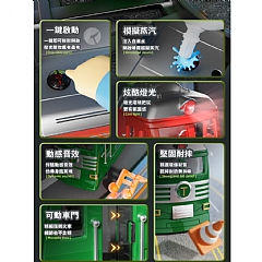 蒸汽電池火車仿真聲光復古模型玩具ME-229兒童噴霧火車慣性車(影片必看)4