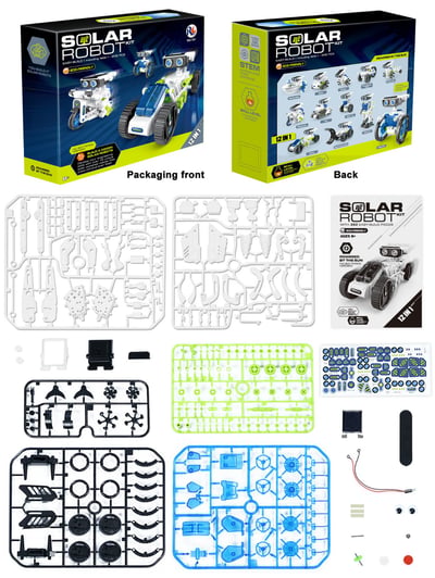 STEM太陽能12合1機器人DIY拼裝組 703 兒童科學實驗益智玩具(影片必看)3