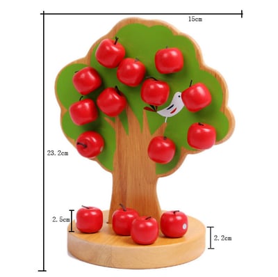 啟蒙玩具 磁性蘋果樹 (影片必看)2