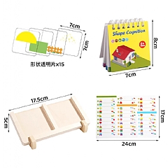 A-幾何房子PTY-益智早教幾何房子空 形狀配對建築設計師桌遊 間邏輯思維訓練(影片必看)4