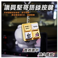 沒出息王世堅 語錄發音發光鑰匙圈解壓縮按鍵玩具(影片必看)4