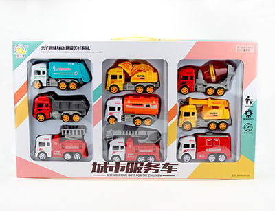 城市工程車 9件套 699-30 慣性車 889-82