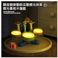 【 現貨】益智音樂爵士鼓 卡通鼓嬰兒樂器CY-8005B6