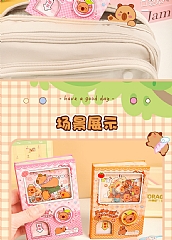 水豚君扭蛋機關本子可愛卡通64K筆記本趣味文具口袋手帳便條本(影片 必看)8