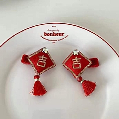 新年髮飾 暴富髮夾劉海夾 中國風 過年頭飾(影片必看)3