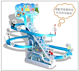 企鵝大號爬梯軌道燈光音樂777-3 (影片必看)2