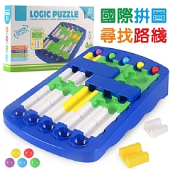 路線解謎大作戰 兒童邏輯迷宮拼圖 滾珠路線 IQ-12(影片必看)6