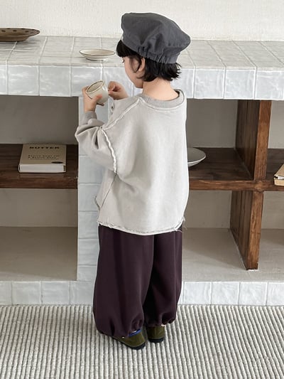 韓系個性破洞毛圈簡約上衣13