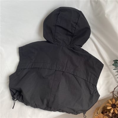 推 ♡ 韓系連帽落肩背心2