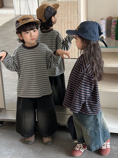 經典簡約條紋長袖薄上衣16