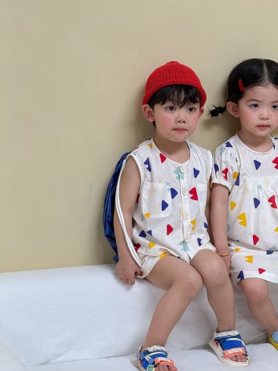 可愛彩色小三角手足套裝25