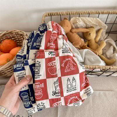 速食大格子口袋短褲9