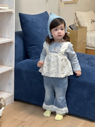 韓系雕花蕾絲背心套裝3