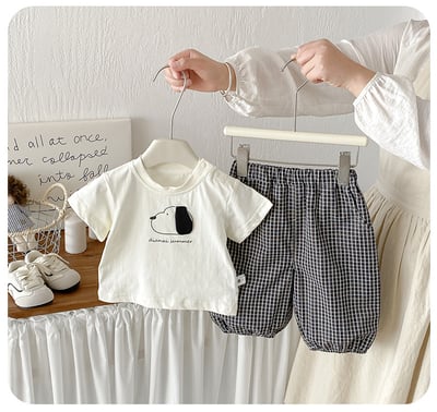 大耳朵小狗格子套裝2