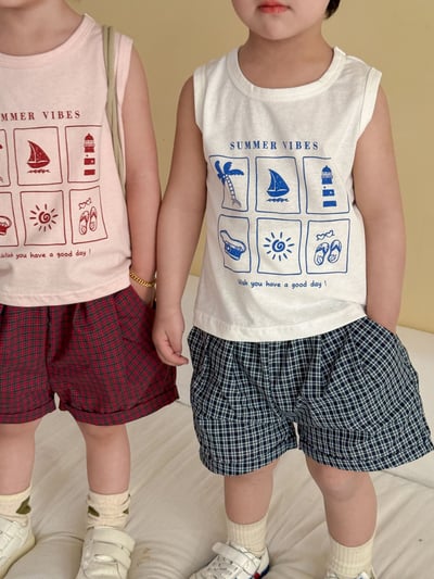 夏季六宮格背心套裝5
